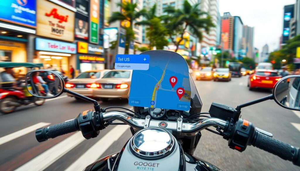 Cara Pakai Google Maps di Motor